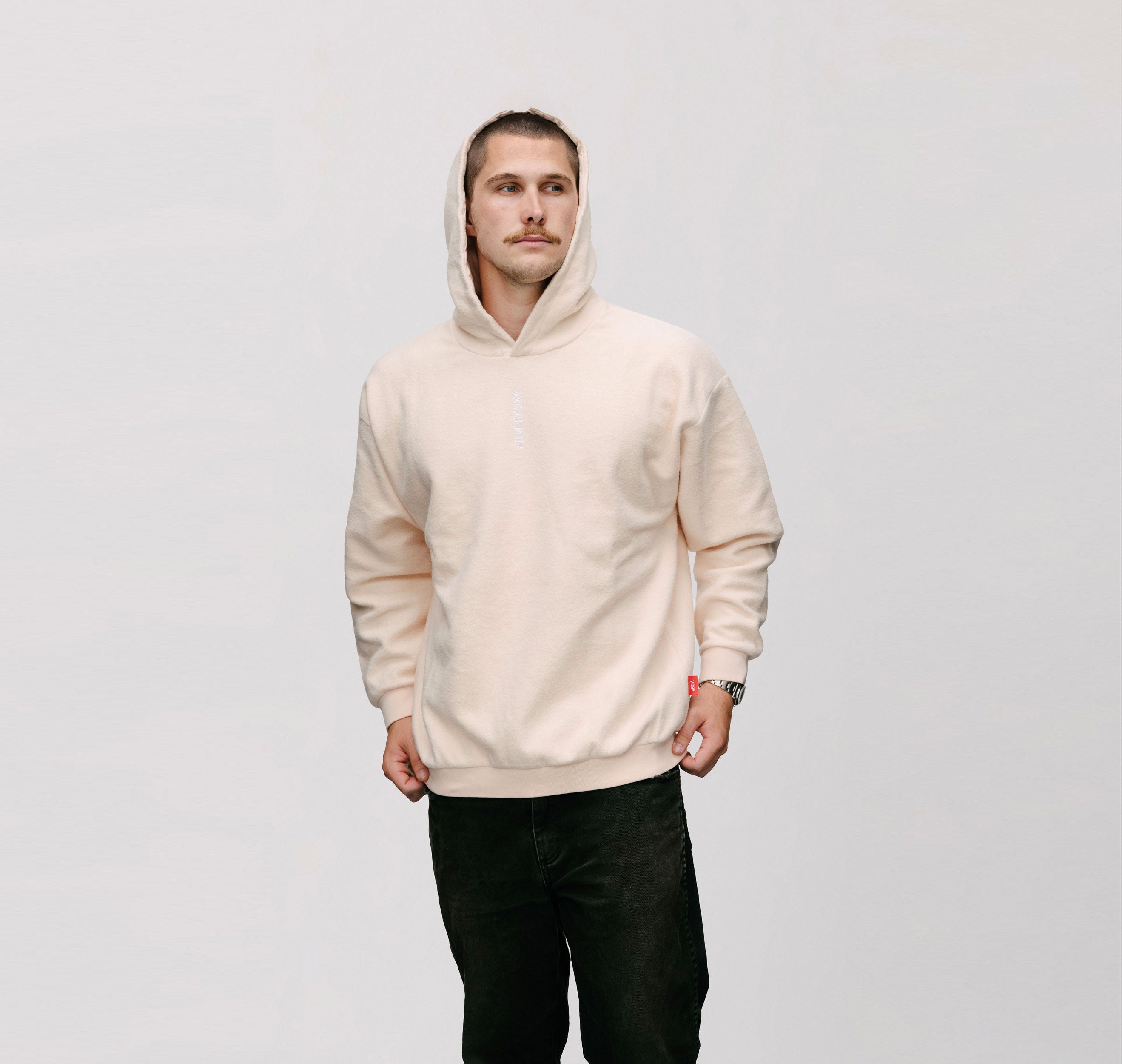 Off white peach hoodie sale